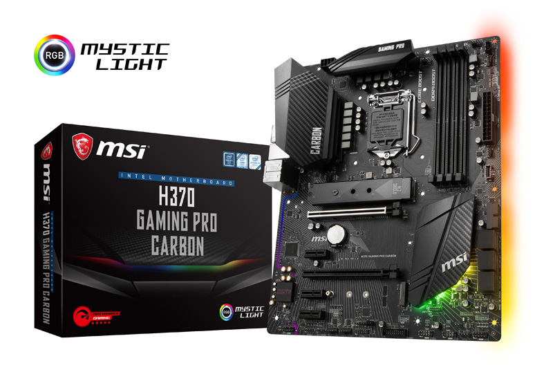 msi h370 gaming pro carbon box lr